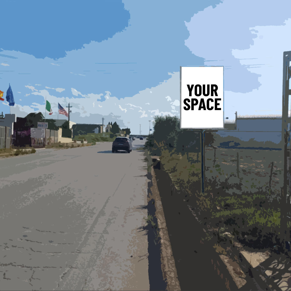 SPAZIO PUBBLICITARIO 140 x 200 S.P. 1 Trani - Andria (TRANI) Dal 02/11/2026 al 31/10/2027 364 giorni