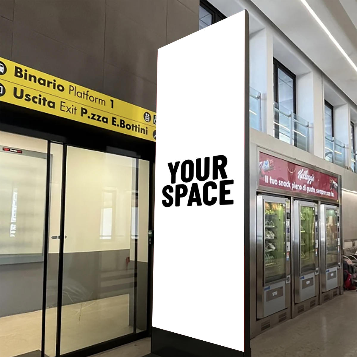 SPAZIO PUBBLICITARIO STAZIONE 120 x 335 (SALERNO) Dal 19/10/2026 al 01/11/2026 14 giorni