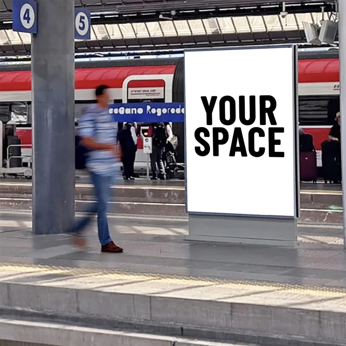 SPAZIO PUBBLICITARIO STAZIONE 120 x 180 (SALERNO) Dal 19/10/2026 al 01/11/2026 14 giorni