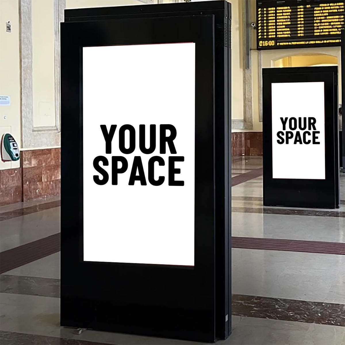 SPAZIO PUBBLICITARIO STAZIONE 60 x 190 (SALERNO) Dal 19/10/2026 al 01/11/2026 14 giorni